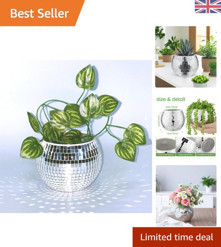 Reflective silver disco ball - silver,
