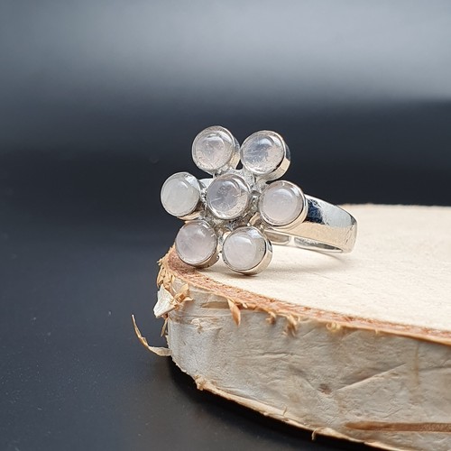 Ring chakra flower gemstone - ring,