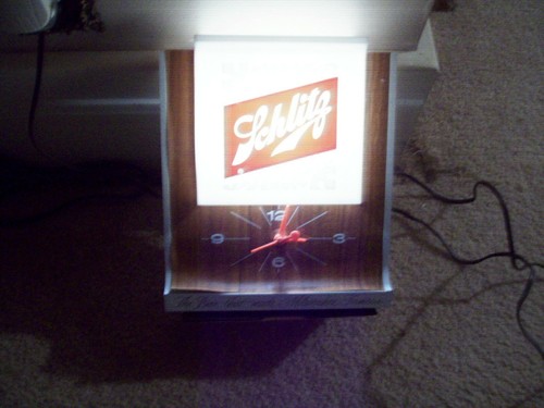 Vintage schlitz lighted beer - schlitz,