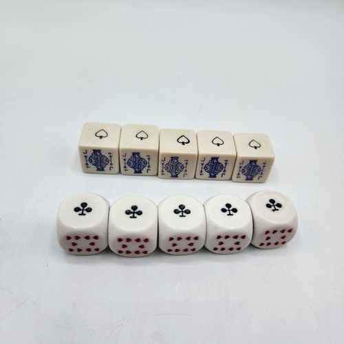 Vintage poker dice - 10,