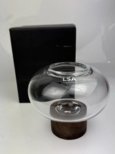 LSA Oblate Glass Vase With