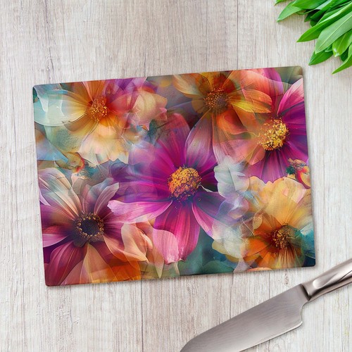 Abstract floral flowers glass - flowers,
