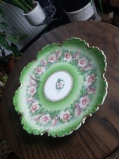 Antique Rosenthal Monbijou Bavarian Porcelain China Floral Plate R.C Crown 20cm