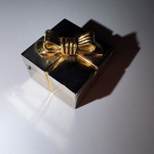 Small Heavy Silvertone Gift