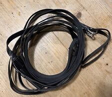 Zilco Shetland pony length single carriage driving reins synthetic black 
