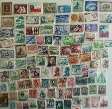 Chile stamps collection 100 - stamps,