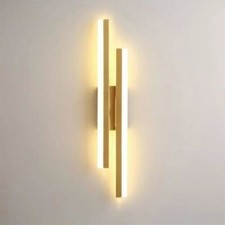 16W Indoor LED Wall Light Gold