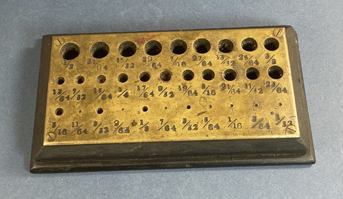 Vintage brass drill - brass,