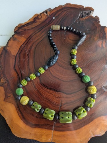 Art deco green bakelite - green, and