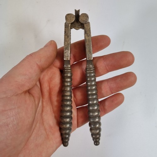 Antique pair steel nutcrackers - pair,