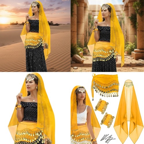 4pcs belly dance - 4pcs, costume