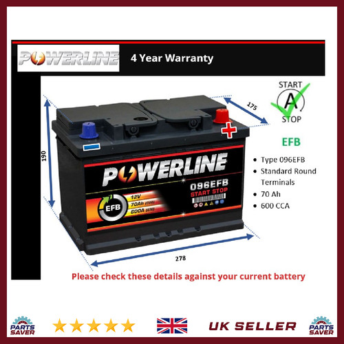 Efb car battery fits - efb,
