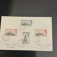 1964 FALKLAND ISLANDS BATTLE PLAIN ENVELOPE FIRST DAY COVER