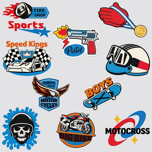 Vintage stickers pack - stickers,