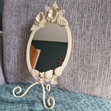 Vintage Ornate Rococo ShabbyChic Style Freestanding Dressing Table Vanity Mirror