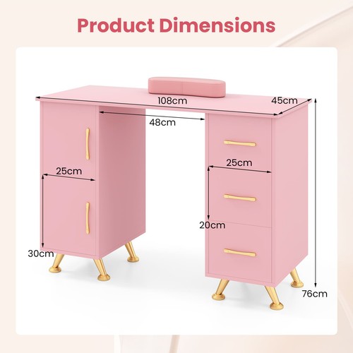 Manicure station desk with - manicure,