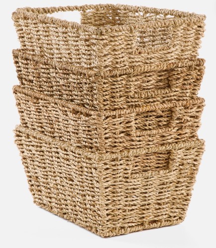 Seagrass storage baskets - storage,