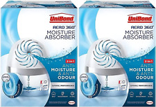 2 x UniBond AERO 360º Moisture Absorber Device incl Refill Tab 450g Dehumidifier