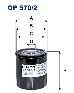 Oil filter filtron 570 - filtron, op