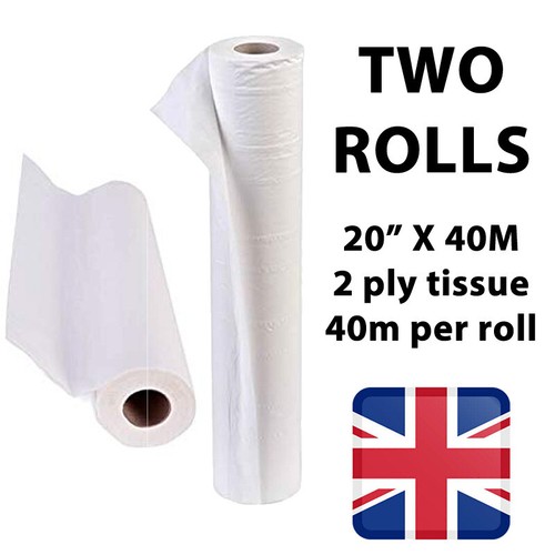 White couch rolls 40m - couch, 20"