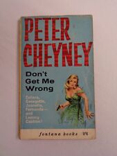 Peter Cheyney Don't Get Me Wrong Crime Fiction Paperback Fontana Books 1963