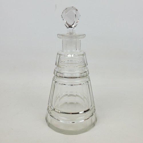 Vintage clear glass decanter - glass,