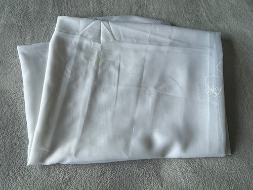 Large ivory white organza - large,