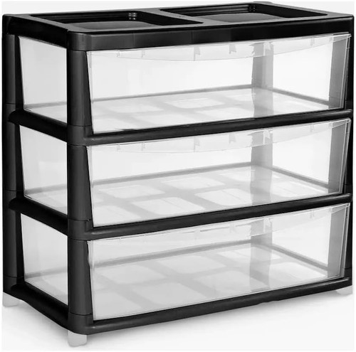 Plastic storage drawers unit - plastic,