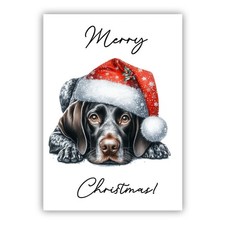 German Shorthaired Pointer Christmas Dog Lovers Card From the Dog to Owner