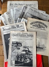 job Lot vintage newspapers collection reproduction copies, all included as shown