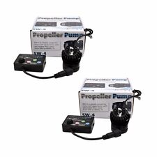 2 Pack Jebao SW4 Propeller Water Pump Wavemaker with Controller and Magnet Mount