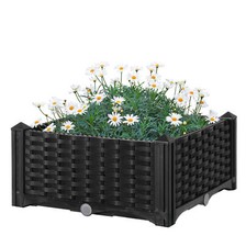 New Rattan Raised Garden Bed