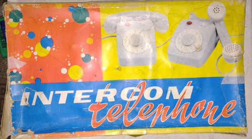 Vintage retro toy intercom - vintage,