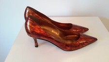    Bronze Ombré Patent  Court Shoe by Roland Carter UK 6 EU 39
