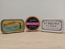 Vintage Tobacco Tins, Walnut