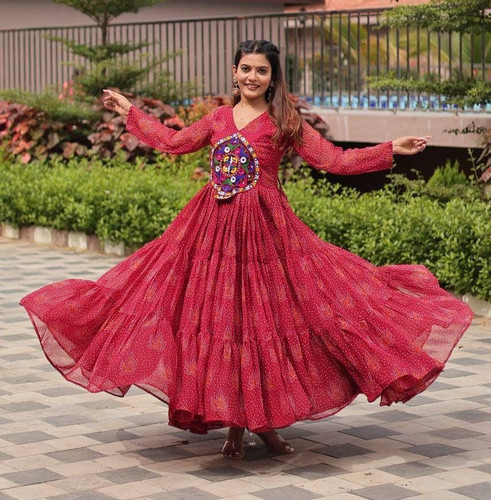 Women indian red lengha - women’s,