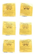 CAMBRIAN 'OO' GAUGE LOT OF 6 PRIVATE OWNER/MIDLAND PLANK/10T VAN WAGON MODEL KIT