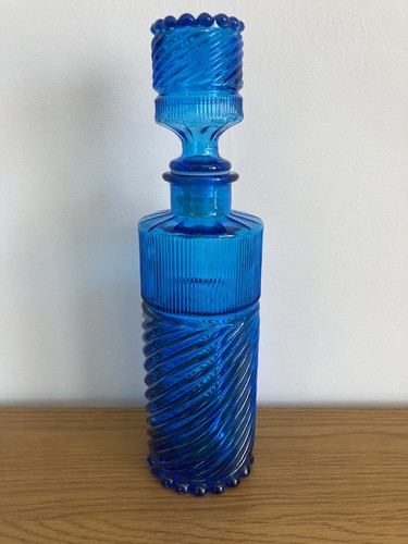 Blue empoli glass - carafe,