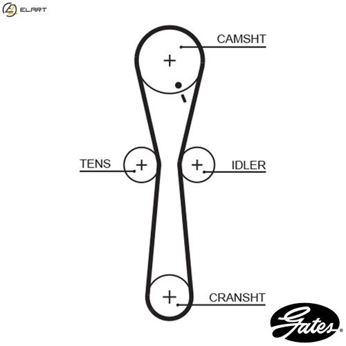 Timing belt 5547xs for - 5547xs, land