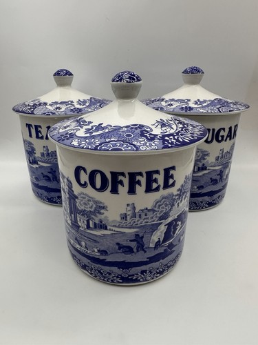 Spode blue italian tea - italian, coffee