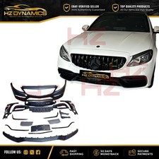 FACELIFT C63 LOOK FRONT BUMPER FOR MERCEDES C CLASS W205 C205 S205 2015-2019 UK