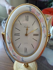 Brass Desk Clock Swivels