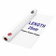 Tracing Paper Roll 25 Metres – 63/93/115gsm | 2" Core | Art, Drafting, Sewing