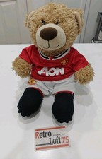 Build A Bear Workshop Manchester United Bear, Medium Plush Soft Toy Man Utd. Vgc
