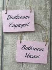 Toilet Door Sign Engaged