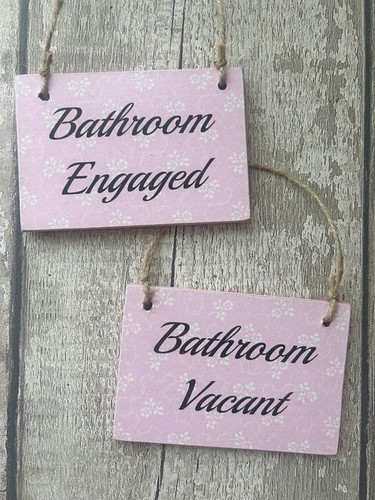 Toilet door sign - sign, engaged