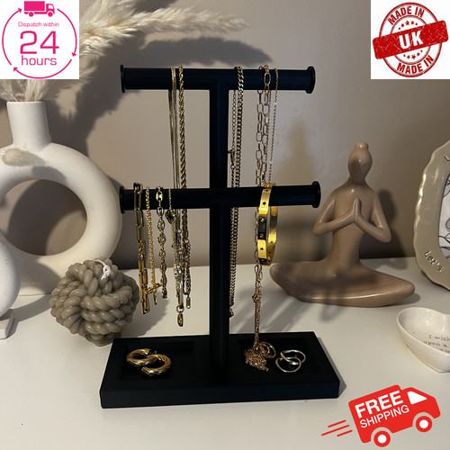 Black bar jewellery display - black,