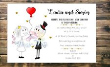 Handmade Personalised Wedding Invitations Day / Evening Invites + Env x10
