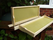 SN4 National/WBC Frames with Wired Beeswax Foundation. Assembled. Qty 20