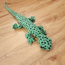 Nature Planet Green Black Lizard Gecko Reptile Soft Toy Cuddly Plush Stuffed 23"